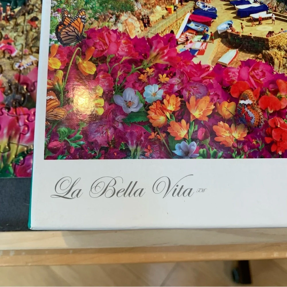 BUFFALO 1500 piece jigsaw puzzle, La Bella Vita. Complete!